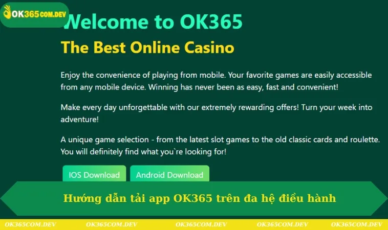 Tải App OK365 226 Hướng dẫn tải app OK365 trên đa hệ điều hành
